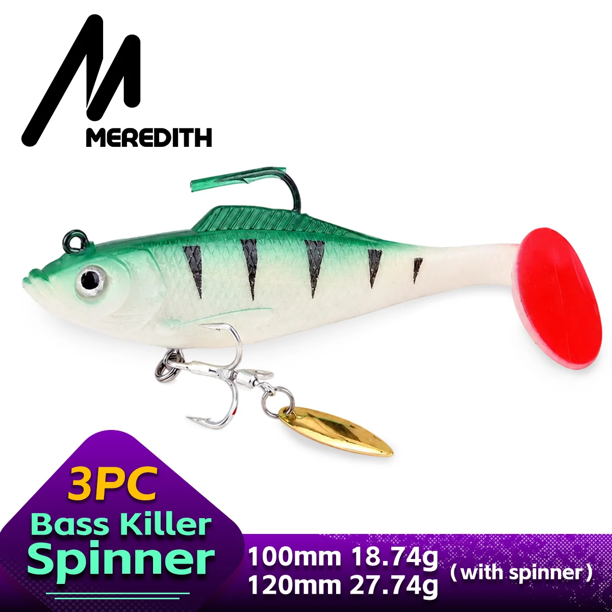 Fishing Lure Blade Bait - MEREDITH Spinning Lure 10cm 12cm with