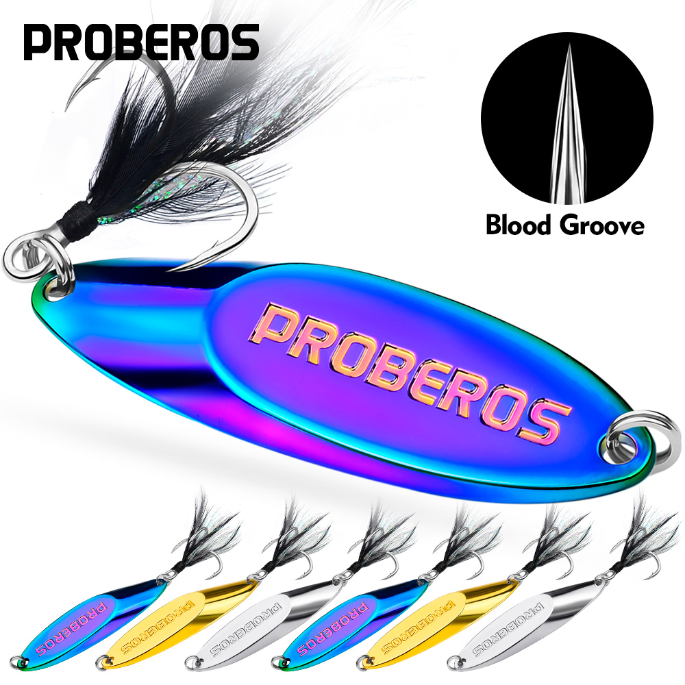 Fishing Lure Spinnerbait - Proberos 32-87mm 3.7-60g Fishing Spoon Lure