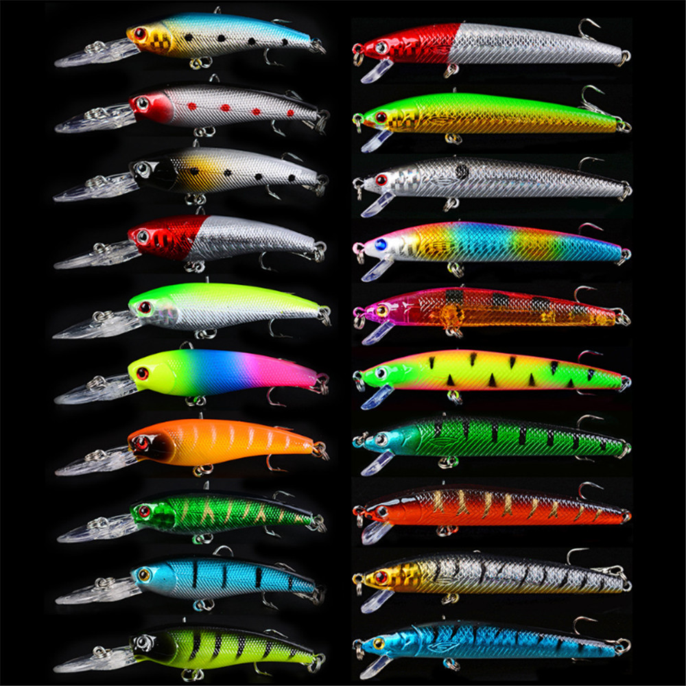 Fishing Lure Making Kit - 20pcs/lot Minnow Fishing Lures Set Bass