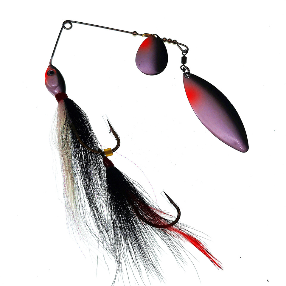Fishing Lure Blade Bait - MUKUN Fishing Spinnerbait Lures 39g Double