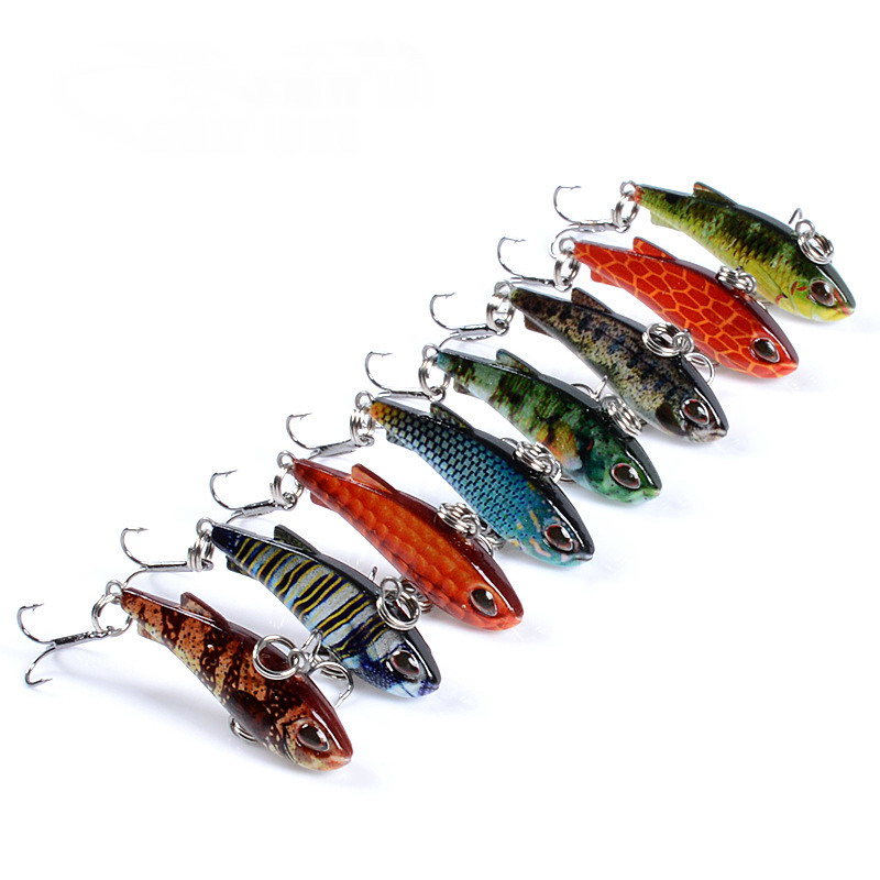 Fishing Lure Crankbait - 8pcs 4cm 4g Mini Lipless VIB