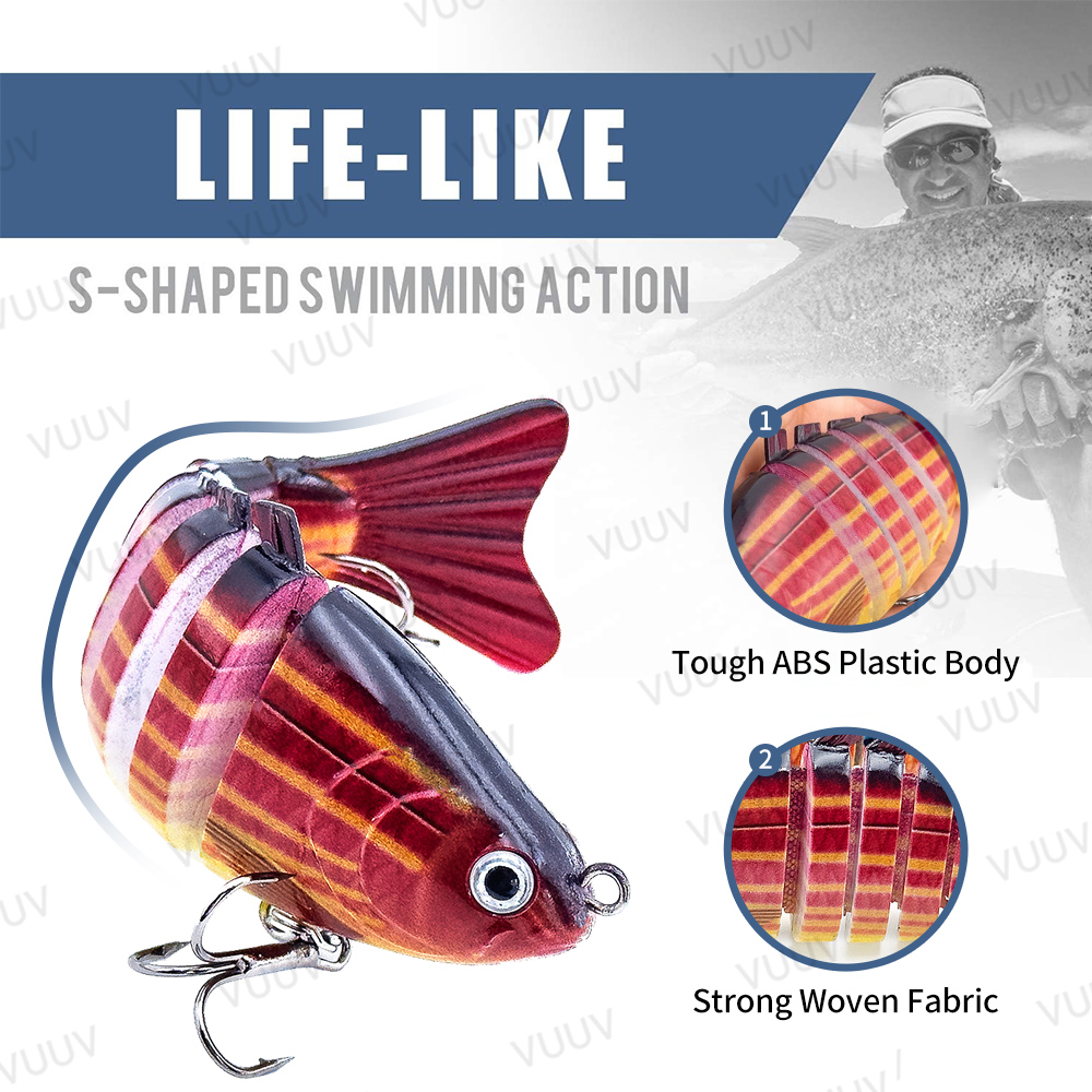 10 pcs Multi-Joint Swimbait Fi - огляд і ціна Fishing Lure Swimbait