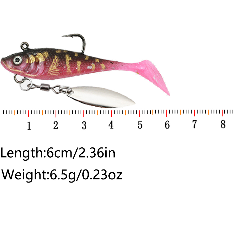 5PCS T-Tail Soft Bait Artifici - огляд і ціна Fishing Lure Swimbait