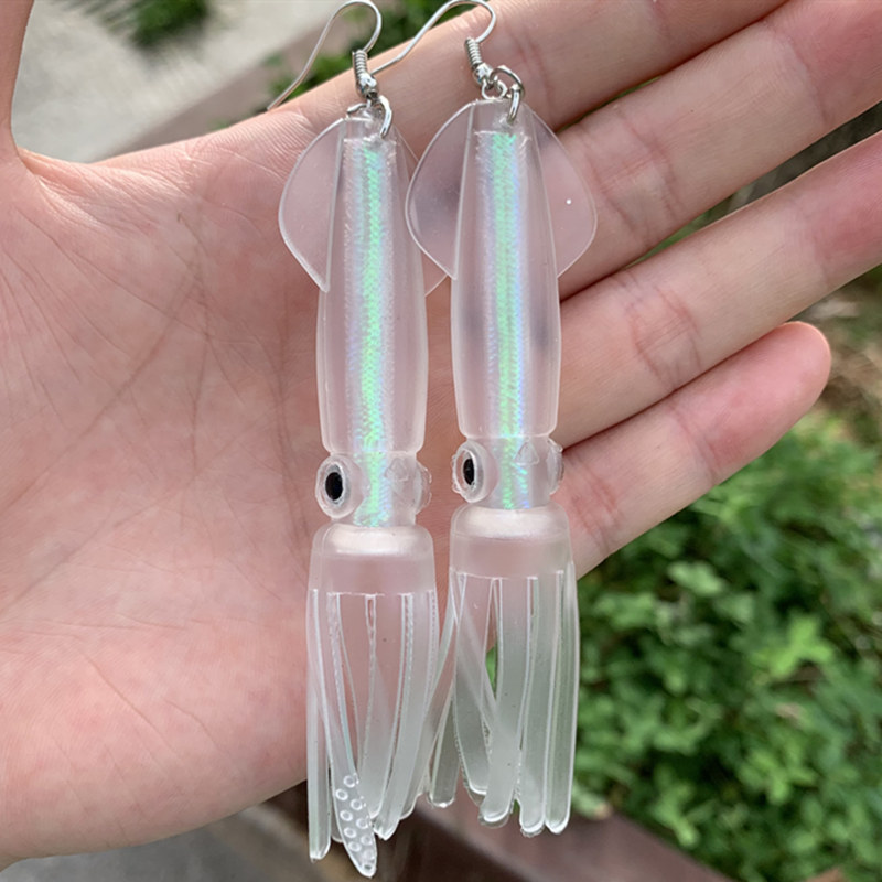 Noctilucence/Color Tube Squid  - огляд і ціна Fishing Lure Soft Plastic