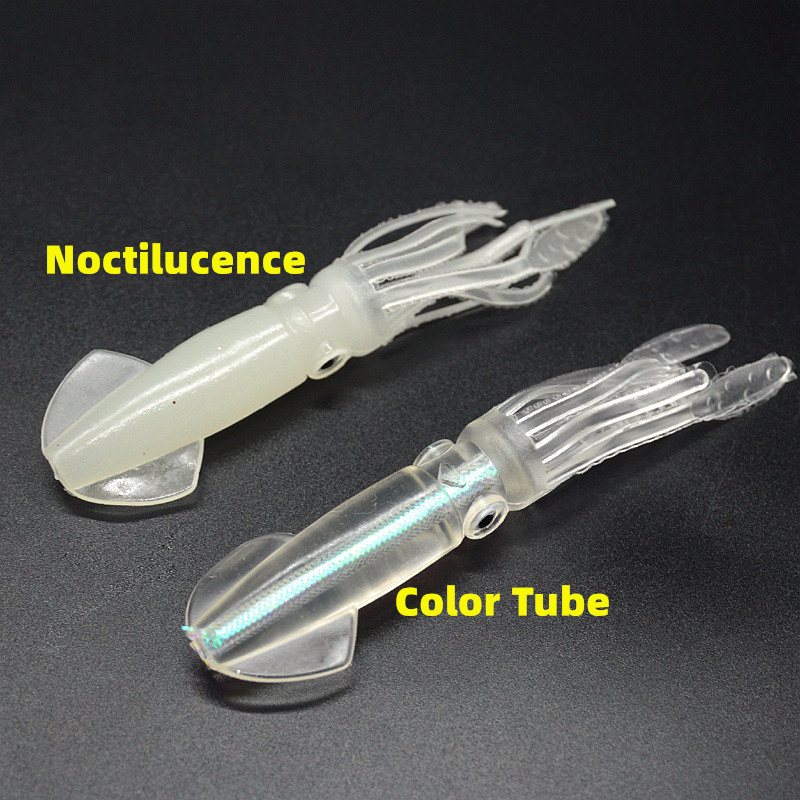 Noctilucence/Color Tube Squid  - огляд і ціна Fishing Lure Soft Plastic