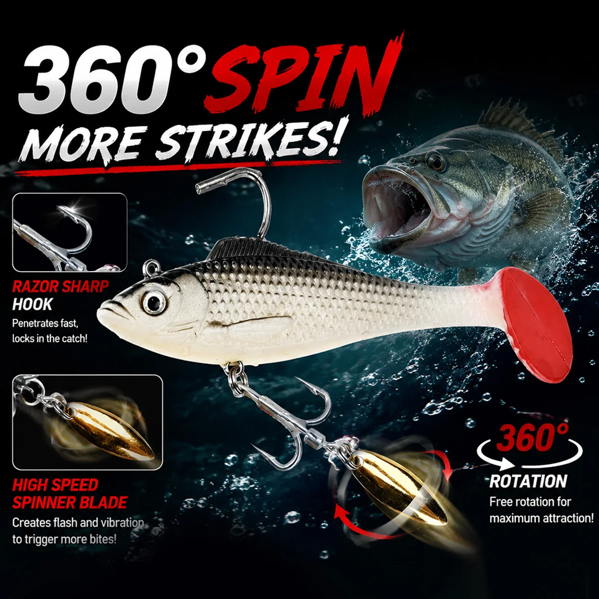 MEREDITH Spinning Lure 10cm 12 - огляд і ціна Fishing Lure Blade Bait