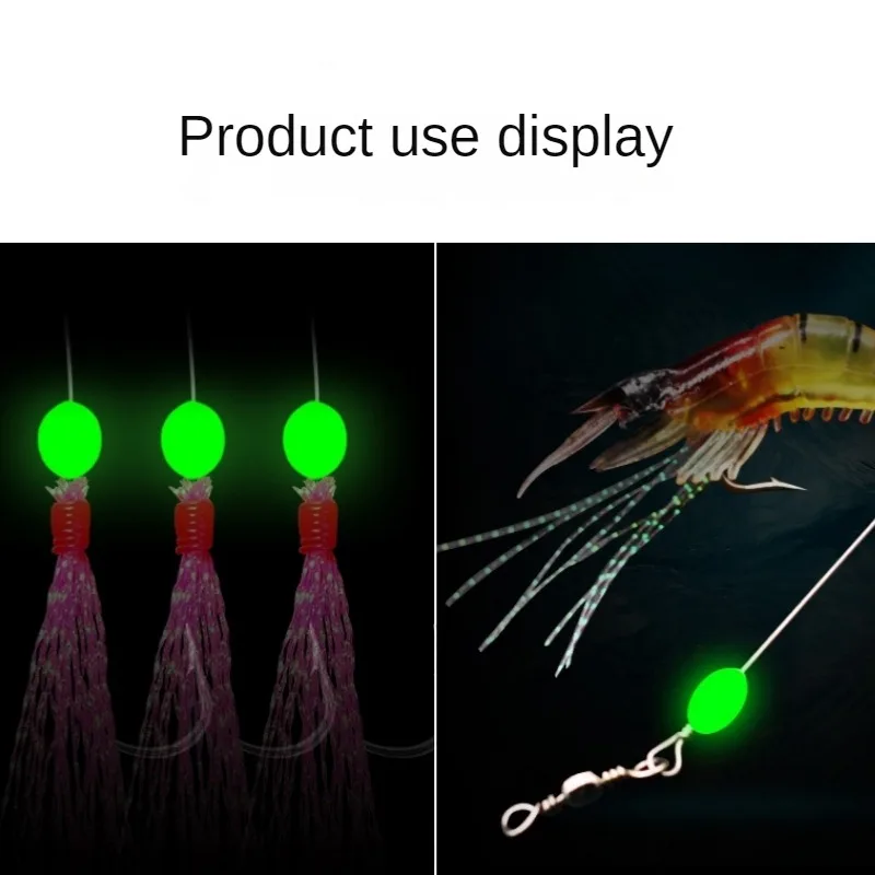 100pcs/lot Oval Night Luminous - огляд і ціна Fishing Lure Topwater