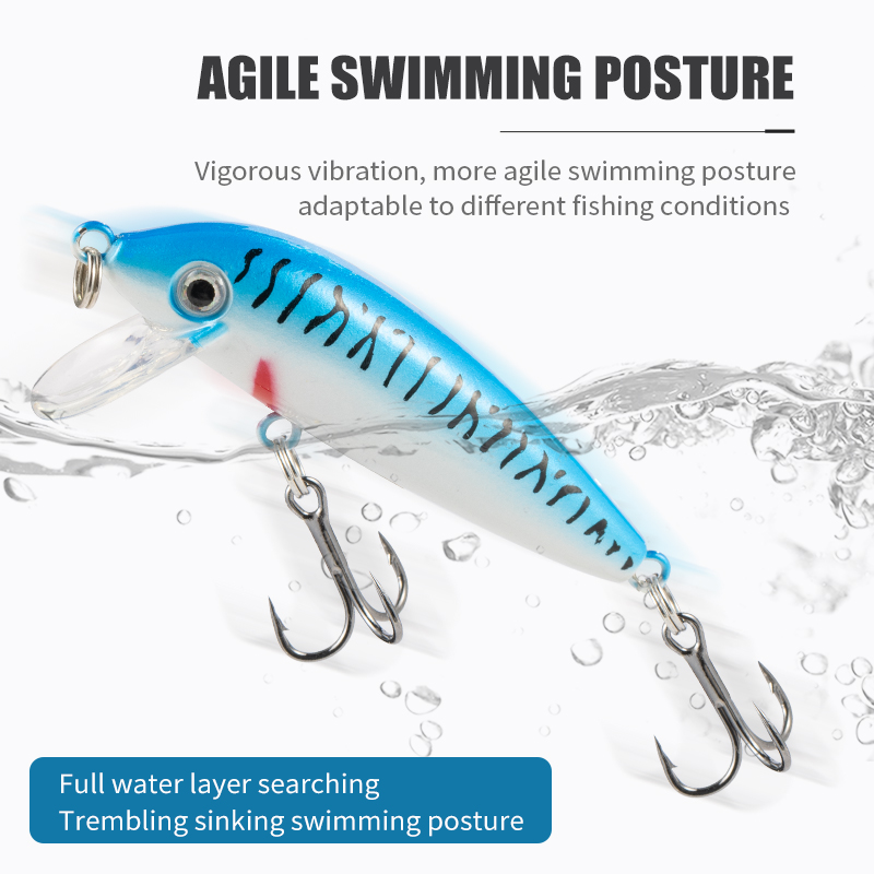 LUSHAZER Sinking Minnow Baits  - огляд і ціна Fishing Lure Crankbait