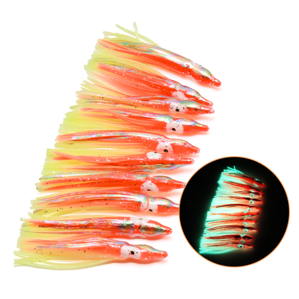 10 Pcs Soft Light Octopus Squi - огляд і ціна Fishing Lure Buzzbait