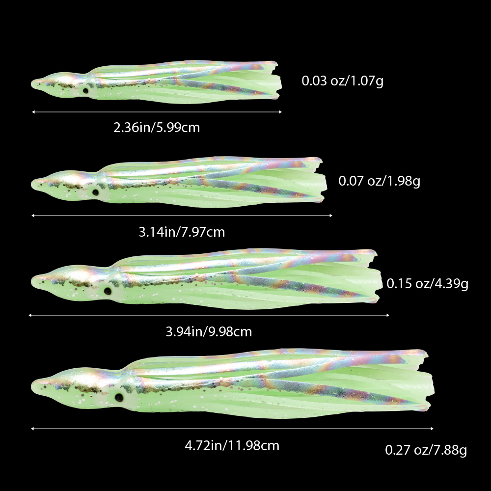 10 Pcs Soft Light Octopus Squi - огляд і ціна Fishing Lure Buzzbait