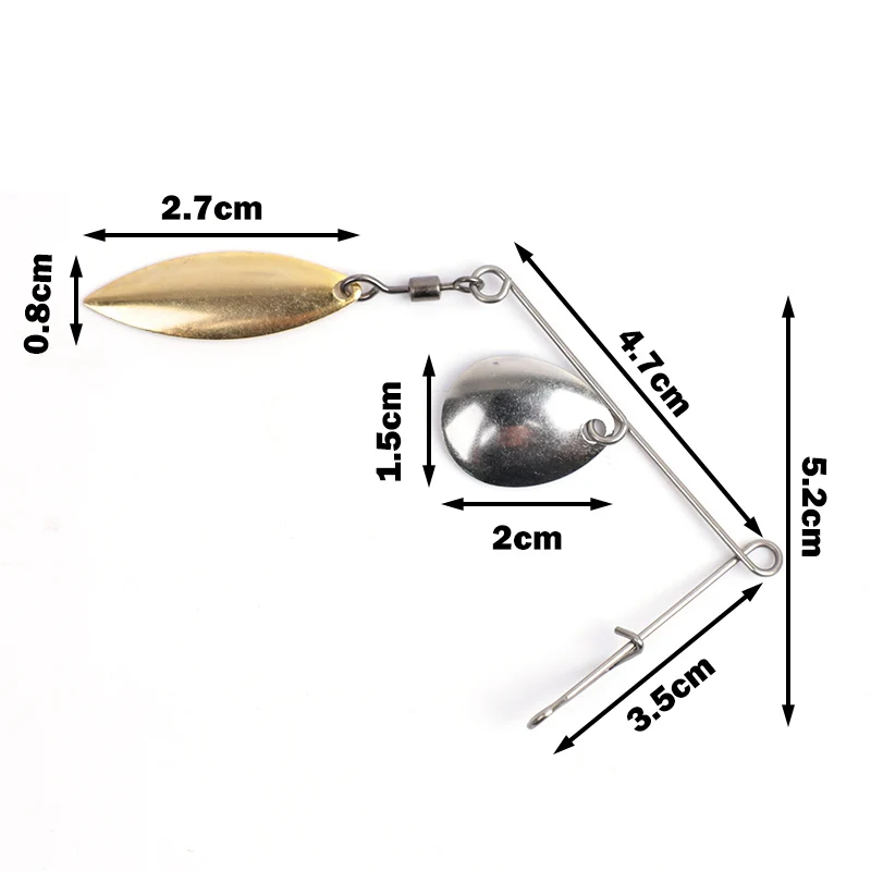 OUTKIT 5pcs 2.5g Spinner Fishi - огляд і ціна Fishing Lure Buzzbait