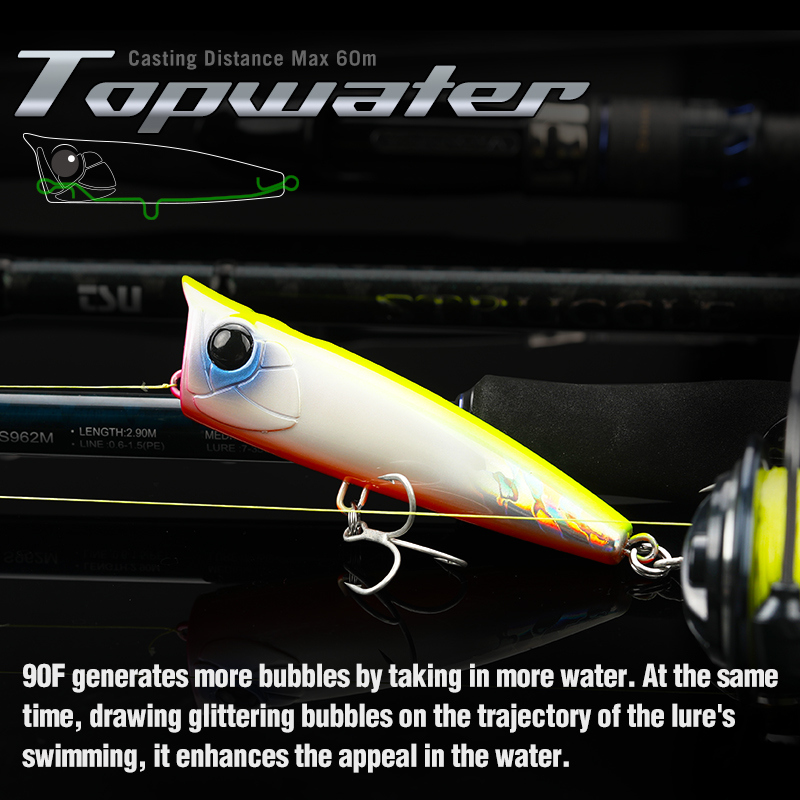 TSURINOYA 90mm 23g Topwater Po - огляд і ціна Fishing Lure Popper