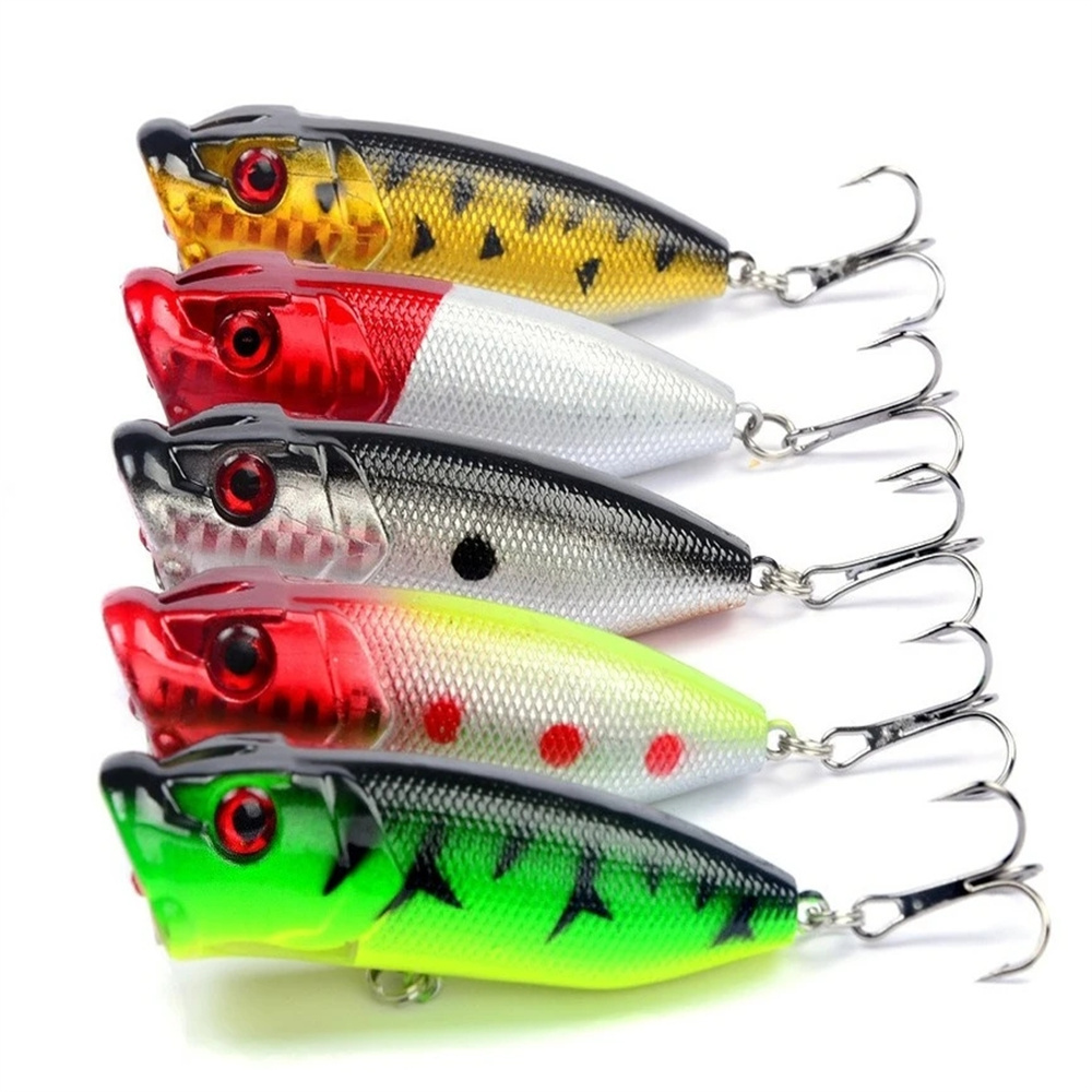 5Pcs Popper Fishing Lures 3d E - огляд і ціна Fishing Lure Popper