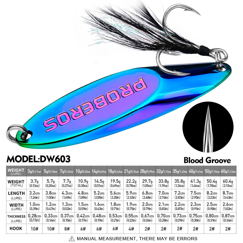 Proberos  32-87mm 3.7-60g Fish - огляд і ціна Fishing Lure Spinnerbait