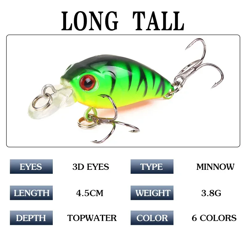 4.5cm 4g 1pcs Mini Minnow Fish - огляд і ціна Fishing Lure Crankbait