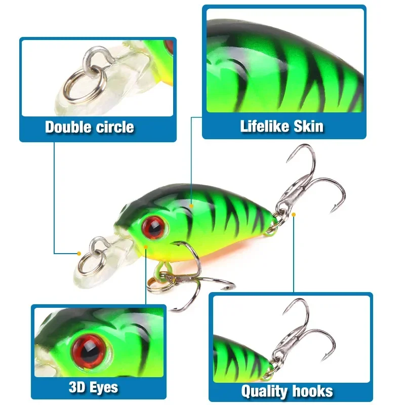 4.5cm 4g 1pcs Mini Minnow Fish - огляд і ціна Fishing Lure Crankbait