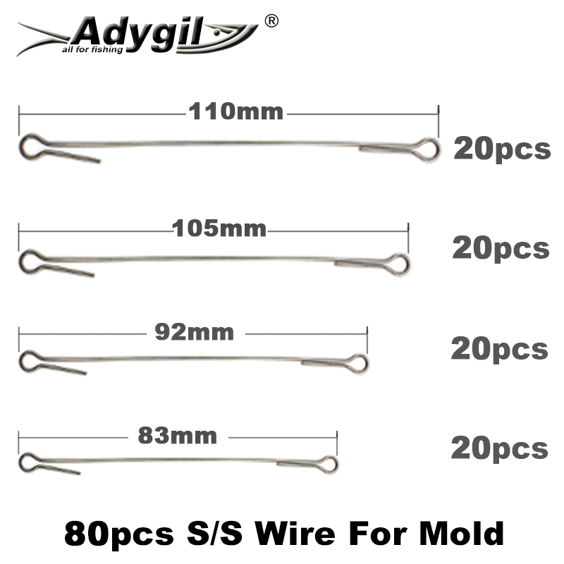 Adygil DIY Fishing 80pcs S/S W - огляд і ціна Fishing Lure Jig