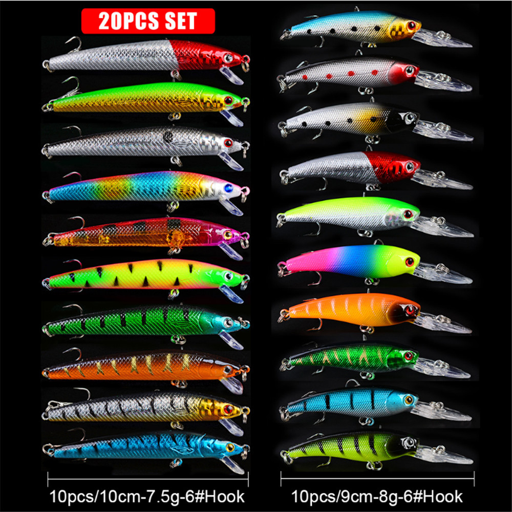 20pcs/lot Minnow Fishing Lures - огляд і ціна Fishing Lure Making Kit