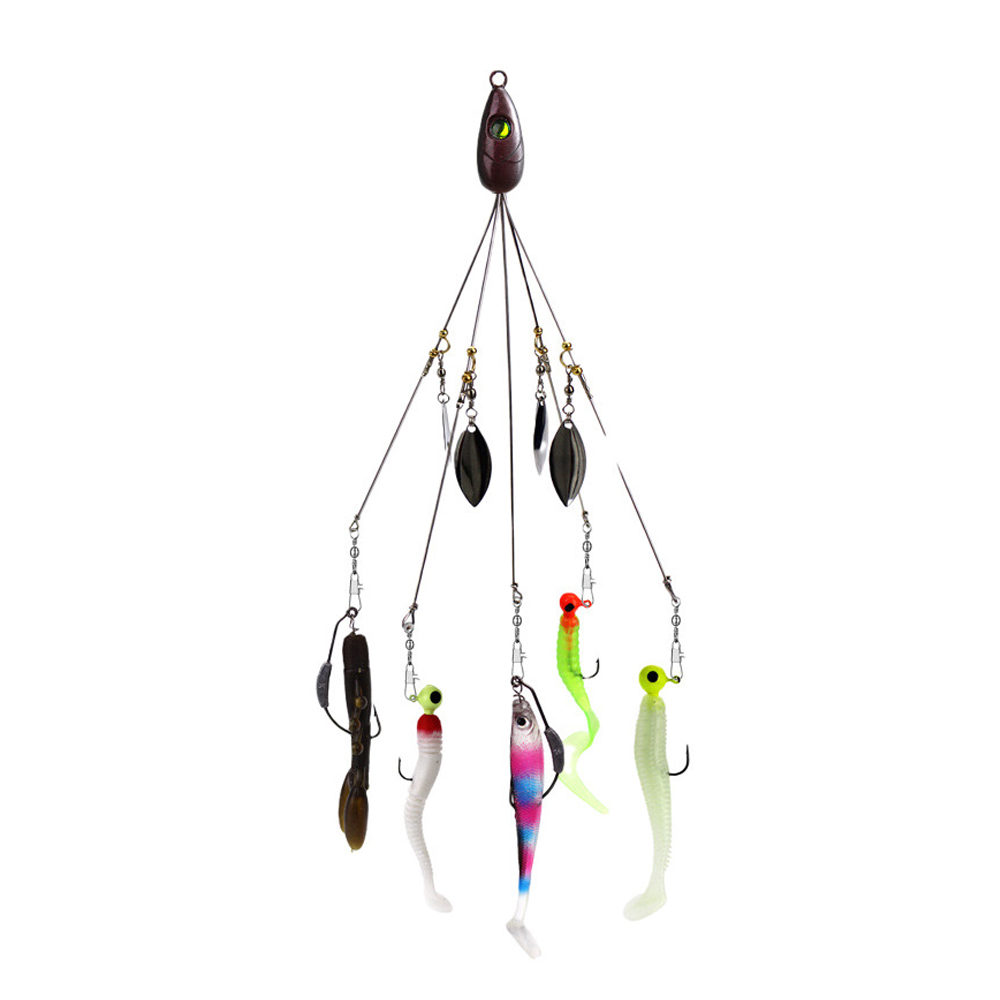 5pcs Alabama Umbrella Rig Fish - огляд і ціна Fishing Lure Blade Bait