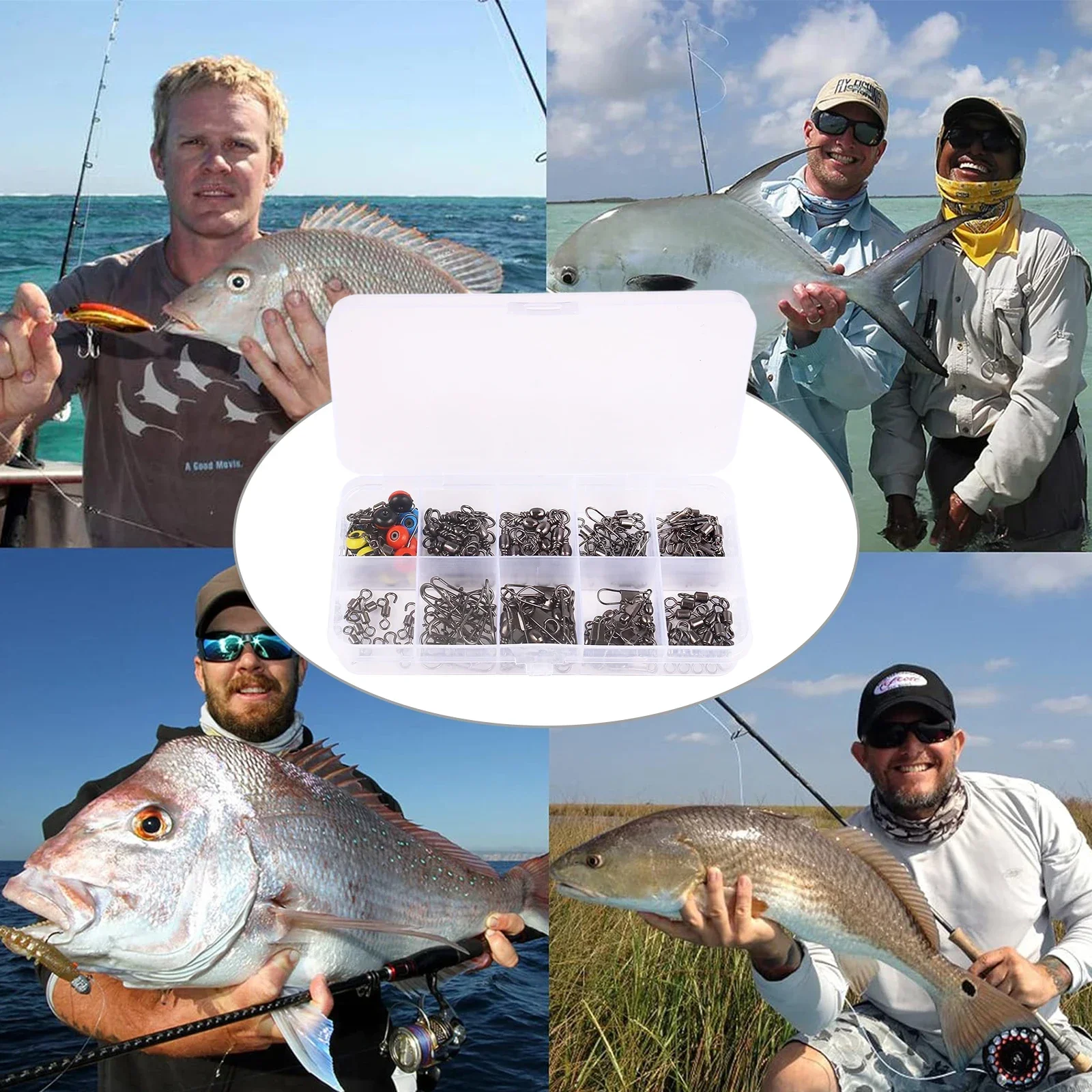 115pcs Fishing Swivel Connecto - огляд і ціна Fishing Lure Kit