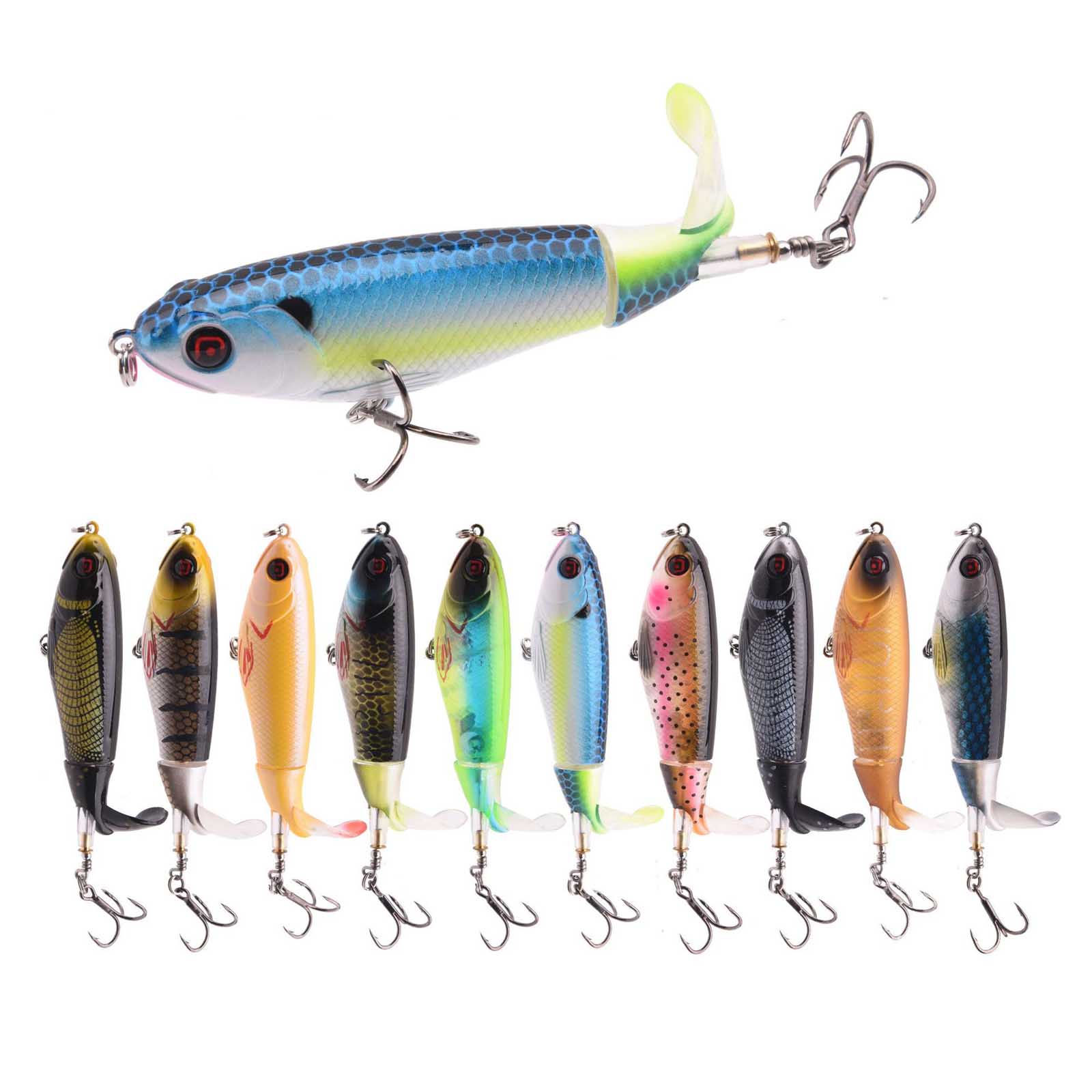 10.5cm/17g Propeller Tractor T - огляд і ціна Fishing Lure Popper