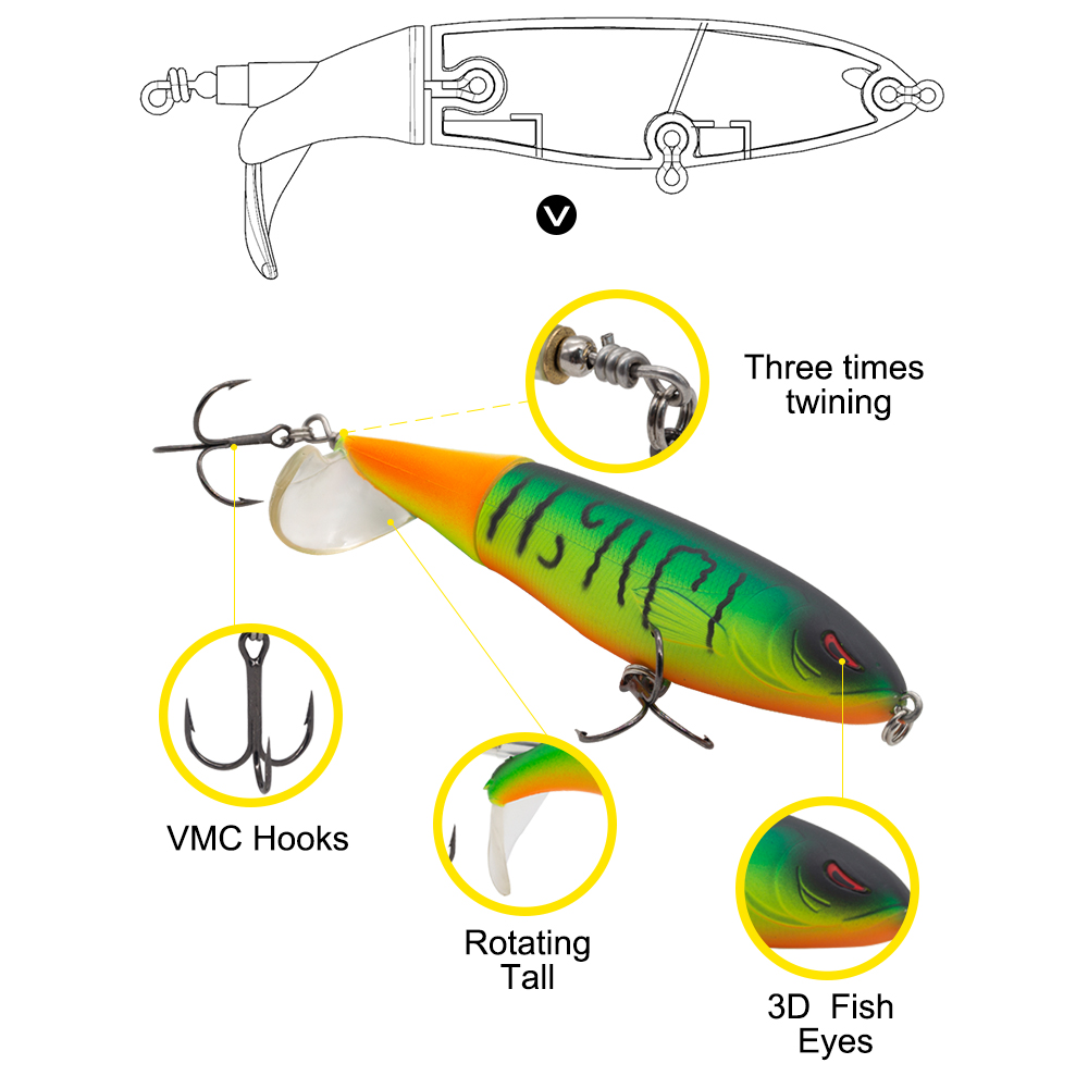 Hunthouse Whopper Plopper Hard - огляд і ціна Fishing Lure Popper