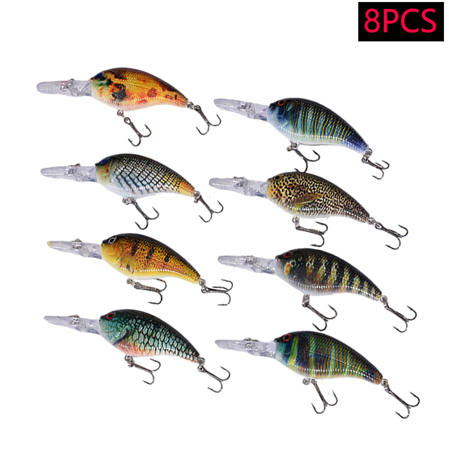 8pcs Jerkbait Minnow ABS Hard  - огляд і ціна Fishing Lure Jerkbait