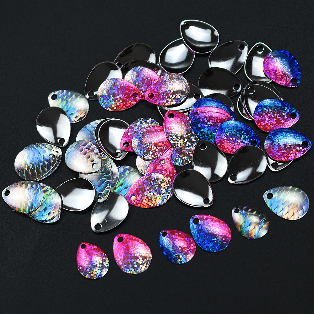6Pcs Iridescent Fish Scale Spo - огляд і ціна Fishing Lure Blade Bait