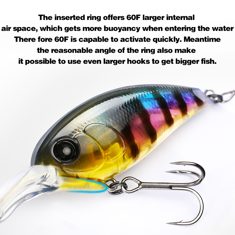 TSURINOYA 60F Crankbait Fishin - огляд і ціна Fishing Lure Crankbait