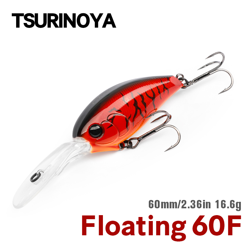 TSURINOYA 60F Crankbait Fishin - огляд і ціна Fishing Lure Crankbait