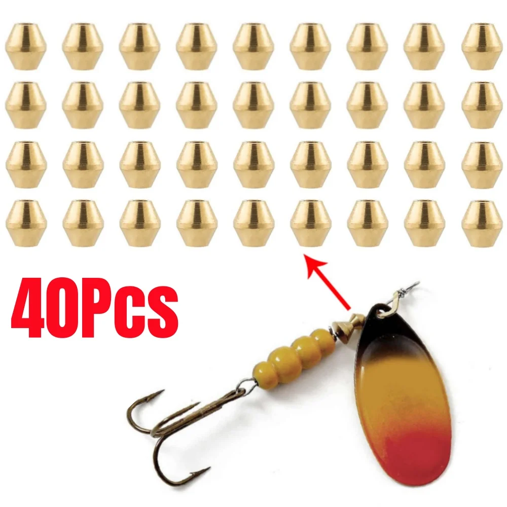 40pcs DIY Lure Brass Fishing B - огляд і ціна Fishing Lure Spinnerbait