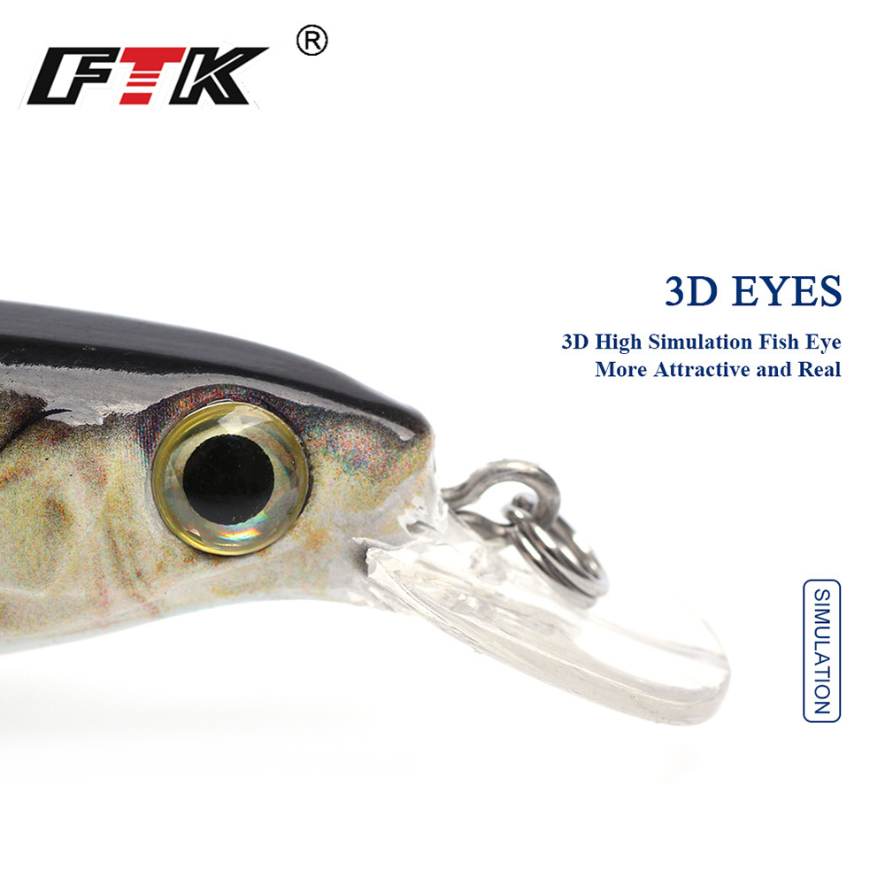 FTK 1pc Minnow Fishing Lure La - огляд і ціна Fishing Lure Crankbait