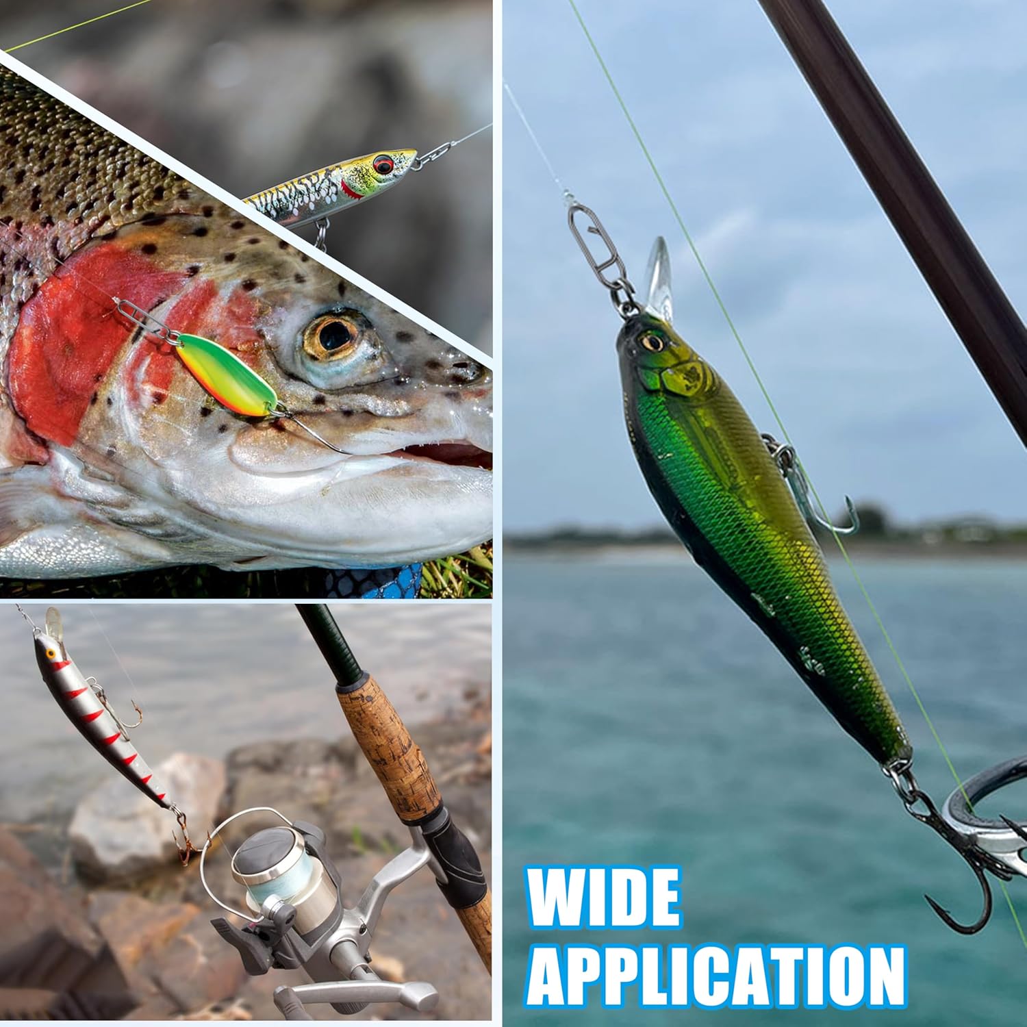 9KM Fishing Snap Kit 110pcs Po - огляд і ціна Fishing Lure Kit