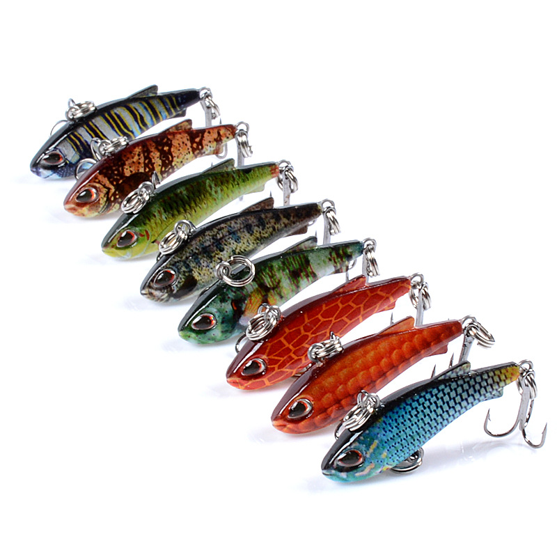8pcs 4cm 4g Mini Lipless VIB F - огляд і ціна Fishing Lure Crankbait