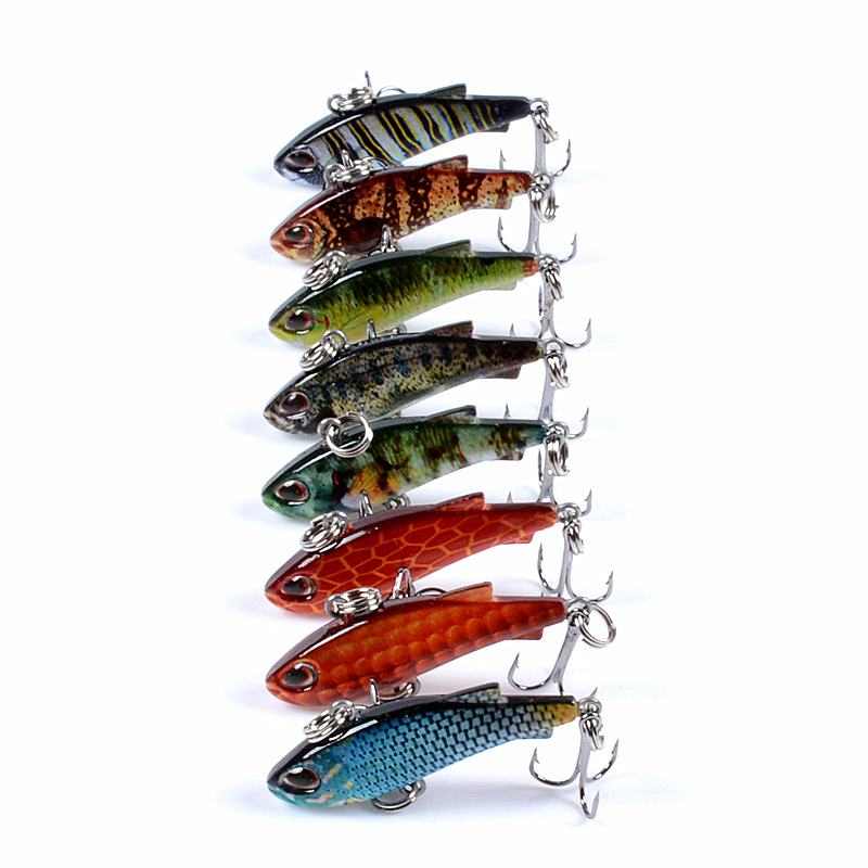 8pcs 4cm 4g Mini Lipless VIB F - огляд і ціна Fishing Lure Crankbait
