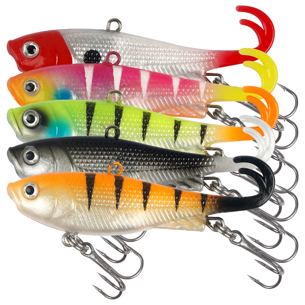 5Pcs Pre-Rigged Jig Head Wobbl - огляд і ціна Fishing Lure Swimbait
