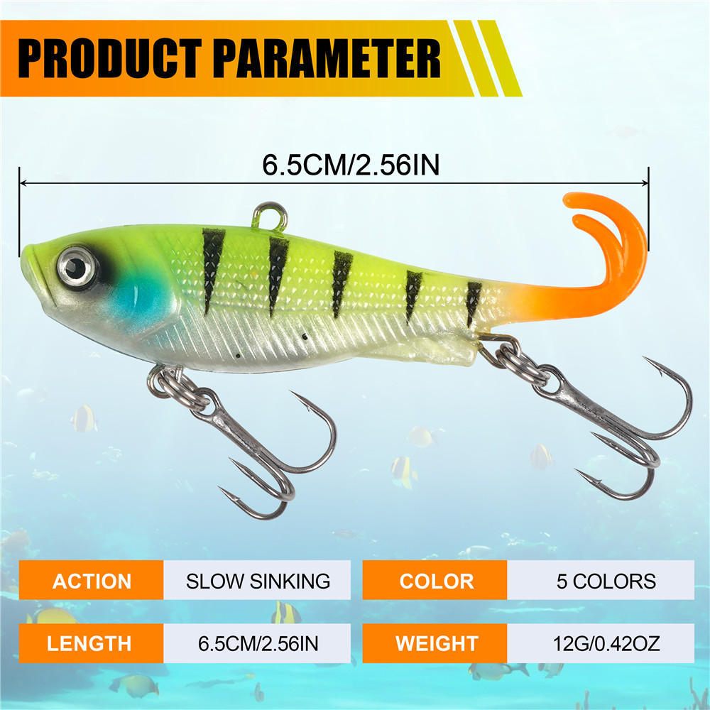 5Pcs Pre-Rigged Jig Head Wobbl - огляд і ціна Fishing Lure Swimbait