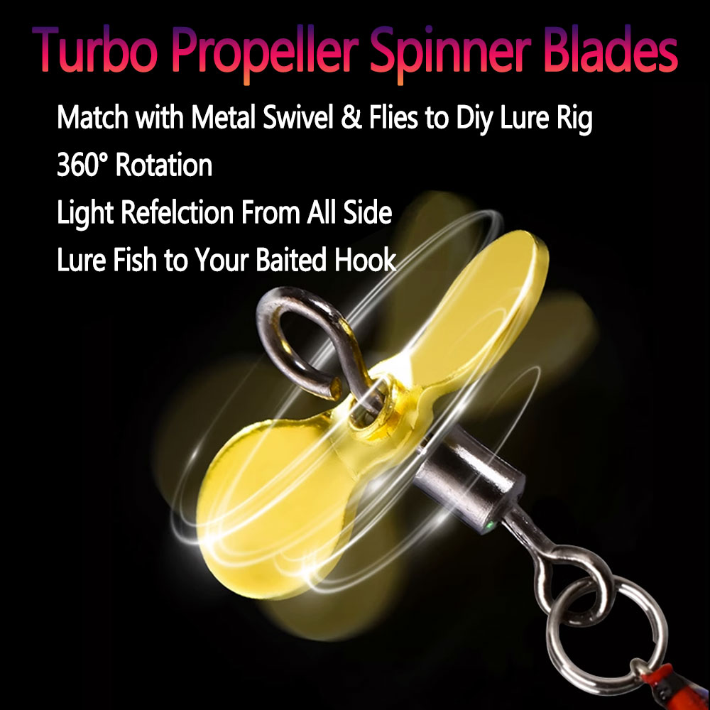 Bimoo 20pcs S L Turbo Propelle - огляд і ціна Fishing Lure Blade Bait