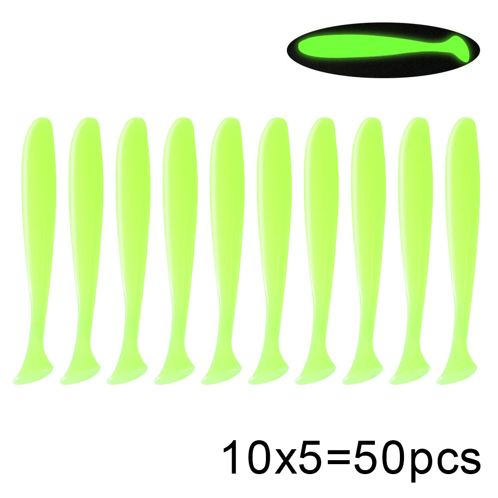 QXO 50 Pcs/Lot Swimbait Soft L - огляд і ціна Fishing Lure Soft Plastic