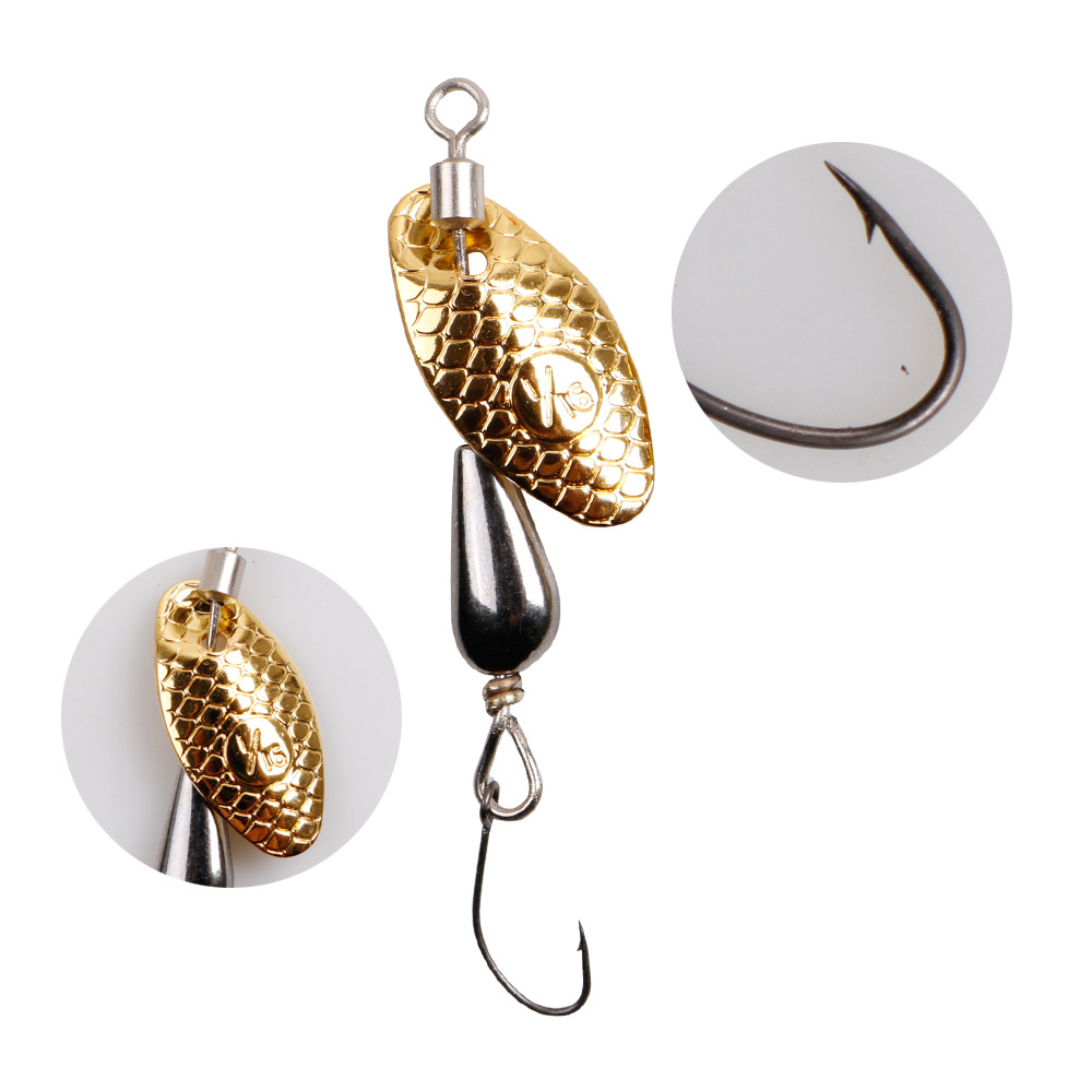 2Pcs Spinner Spoon Metal Bait  - огляд і ціна Fishing Lure Swimbait