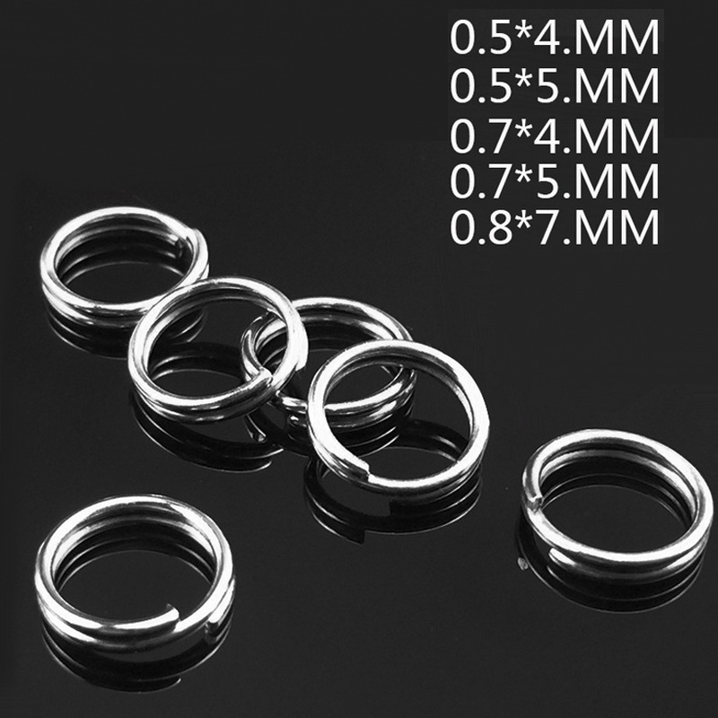 100pcs/lot Fishing Split Rings - огляд і ціна Fishing Lure Accessories