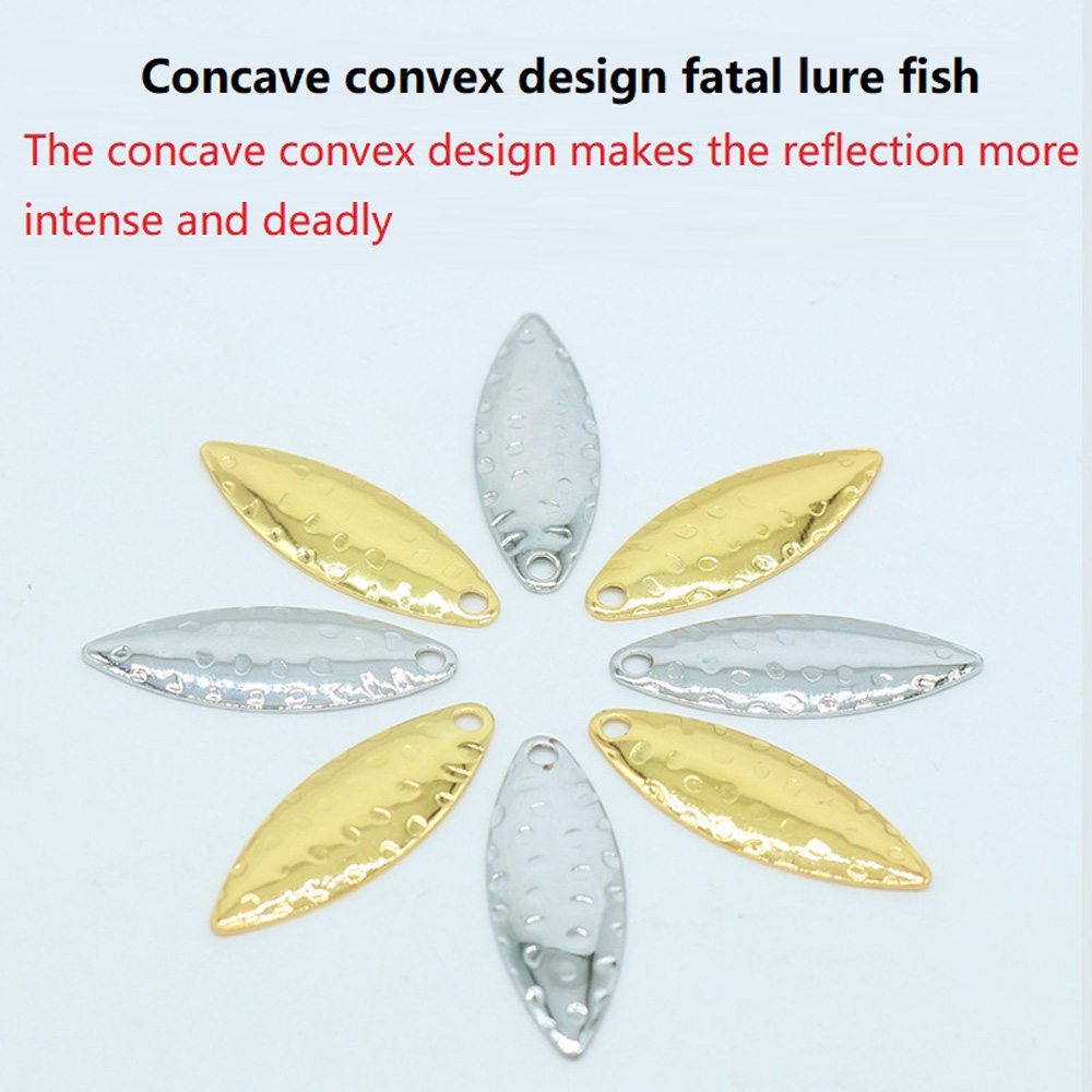 10Pcs/lot Willow leaf Sequin P - огляд і ціна Fishing Lure Spoon