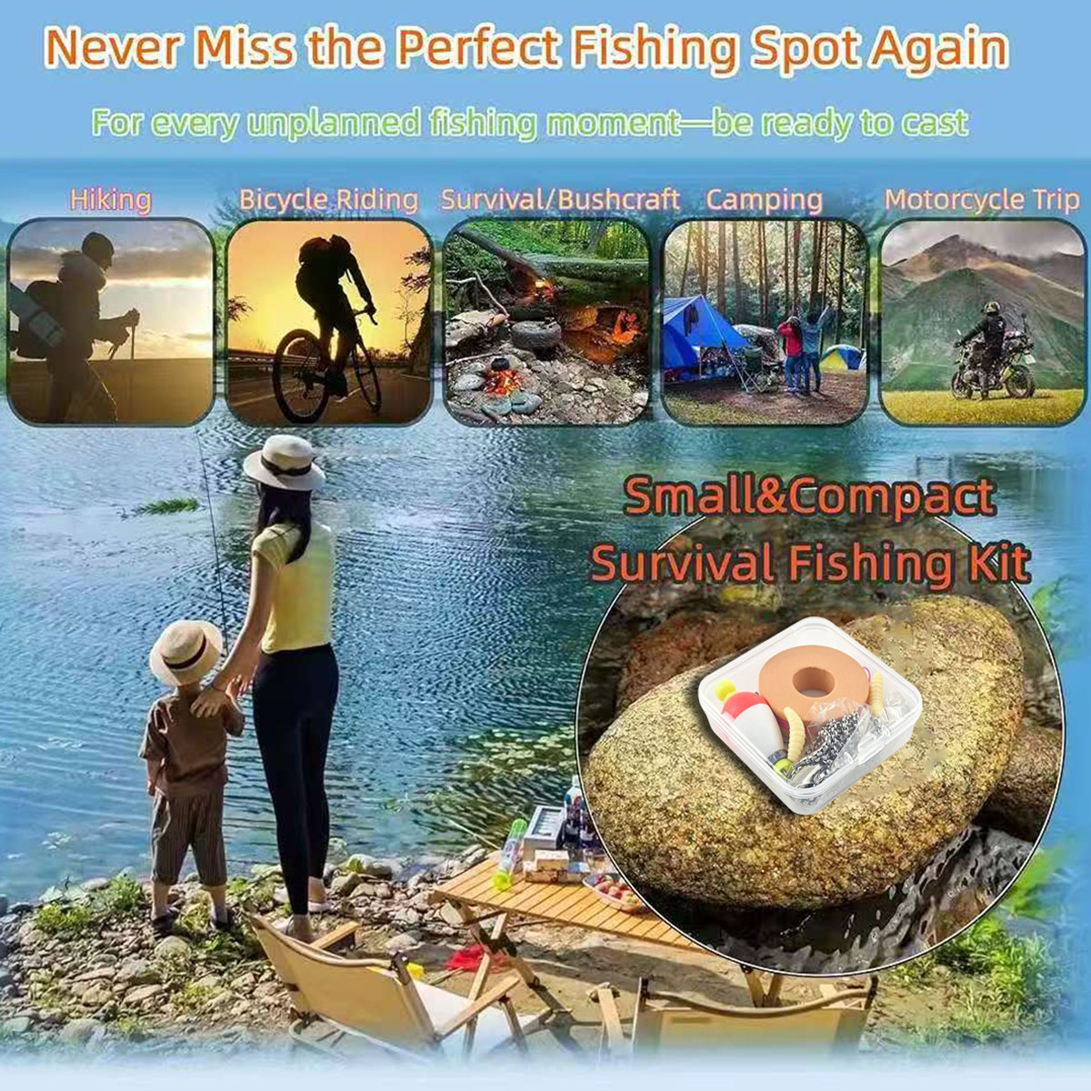 Portable Emergency Fishing Gea - огляд і ціна Fishing Lure Kit