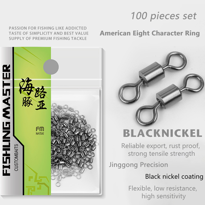 ★▲100Pcs Fishing Swivels Stain - огляд і ціна Fishing Lure Kit