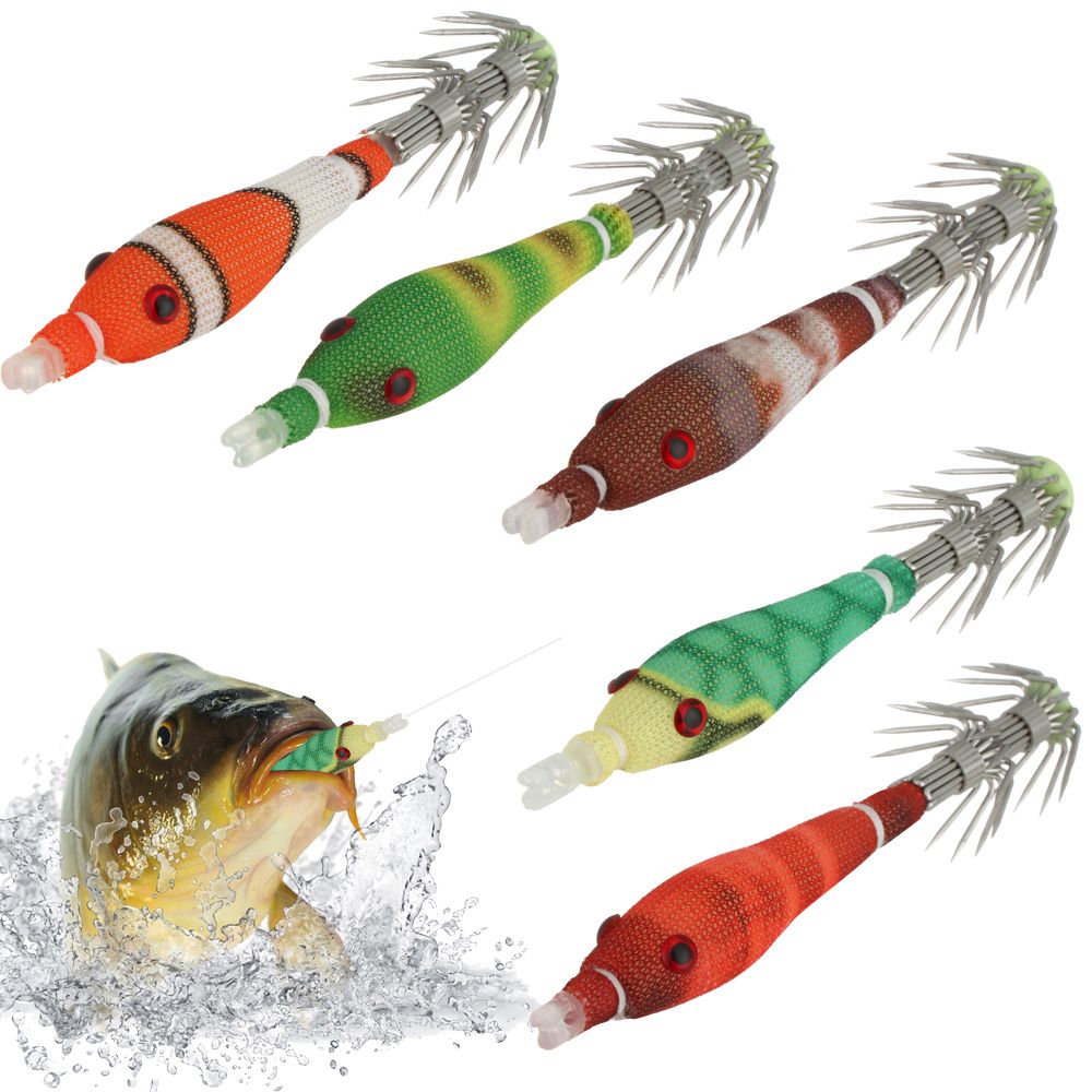 5pcs 60mm 3.3g Mini Squid Tata - огляд і ціна Fishing Lure Making Kit