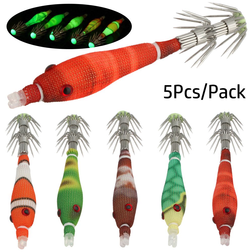 5pcs 60mm 3.3g Mini Squid Tata - огляд і ціна Fishing Lure Making Kit
