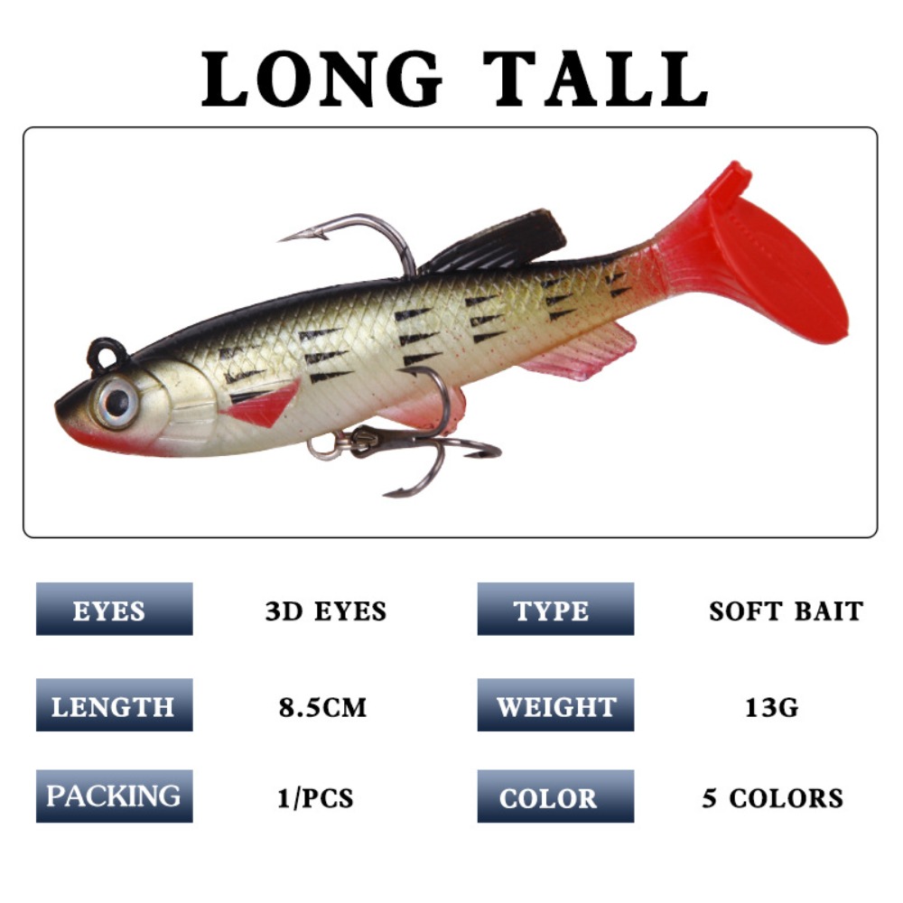 1pcs 5pcs  8.5cm 13g Soft Bait - огляд і ціна Fishing Lure Popper