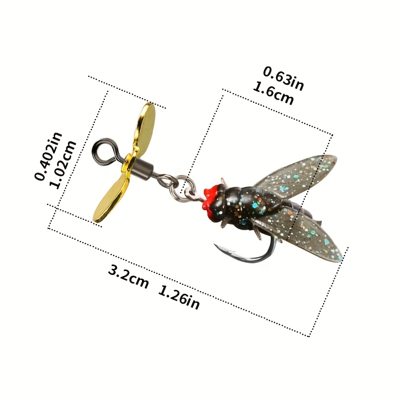 5pcs Silicone Fly Soft Bait wi - огляд і ціна Fishing Lure Accessories