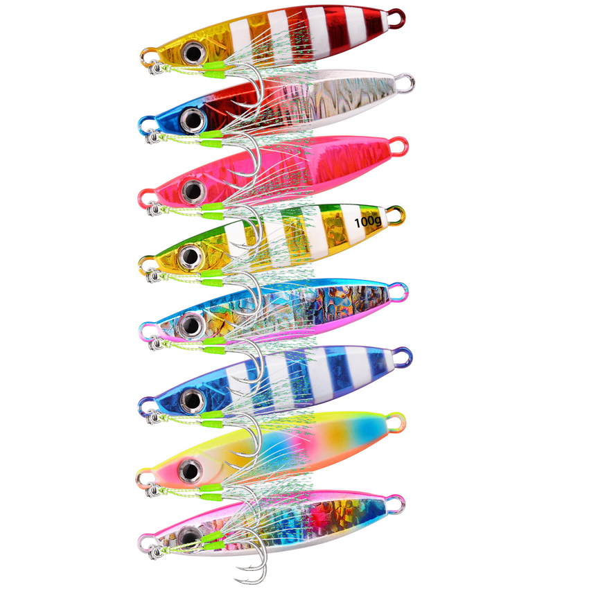 1pcs 40g 60g 80g 100g Metal Ji - огляд і ціна Fishing Lure Jig