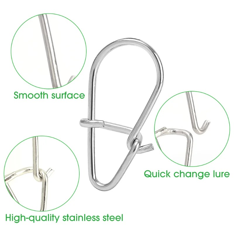 100PCS Stainless Steel Fishing - огляд і ціна Fishing Lure Accessories